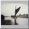 Heavily laden wherry at Oulton dyke 1905
