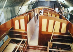 New bulkheads facing aft
